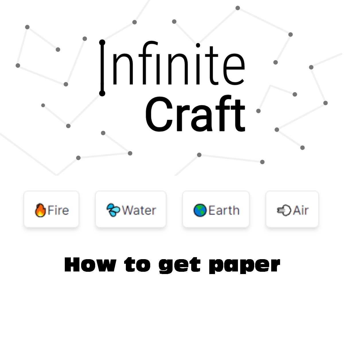 how to get paper in infinite craft