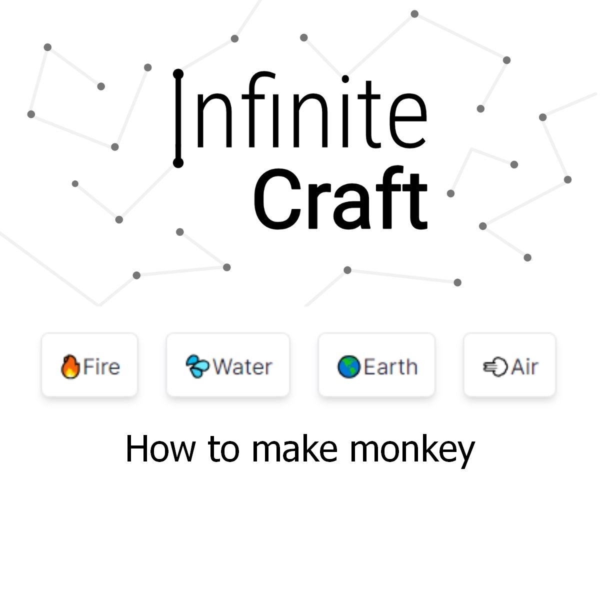 how to make monkey in infinite craft