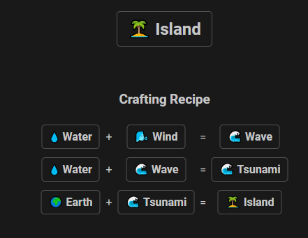 island in infinite craft