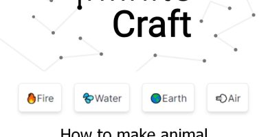 how to make animal in infinite craft game