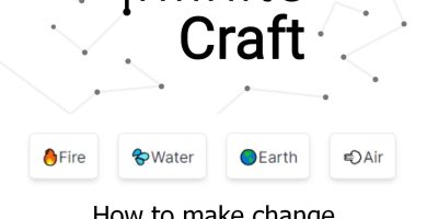 how to make change in infinite craft game