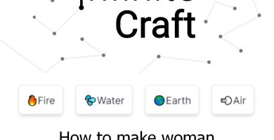 how to make woman in infinite craft game